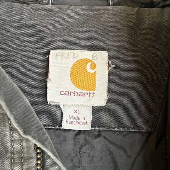 Carhartt J131-BLK Men's Jacket Black Size XL - Picture 9 of 14